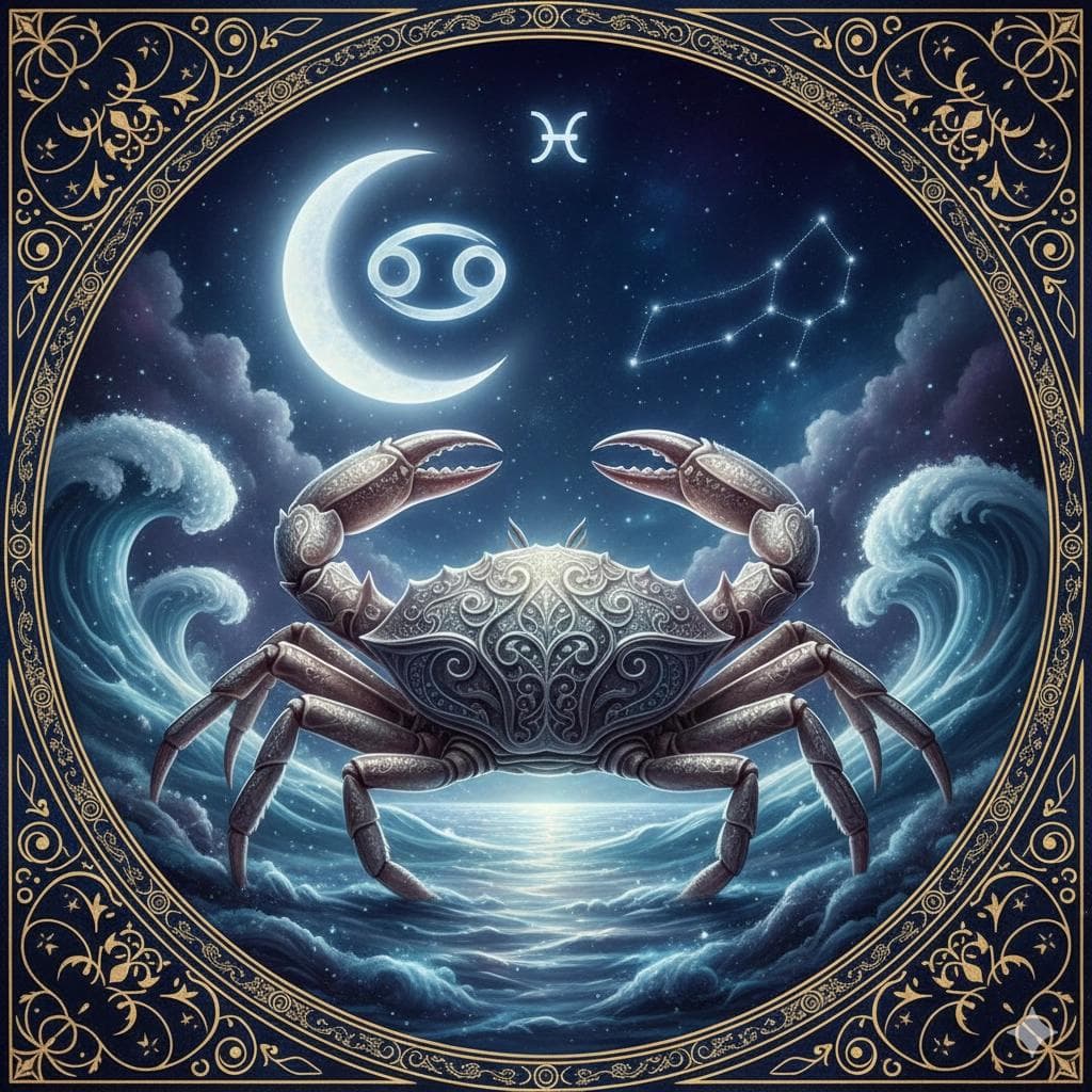 Cancer zodiac sign symbol