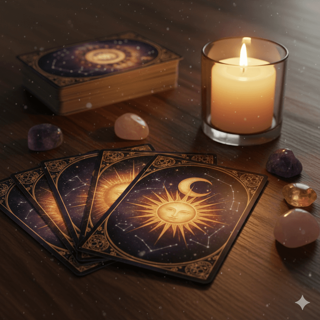 Complete 78-card tarot deck showing Major and Minor Arcana cards