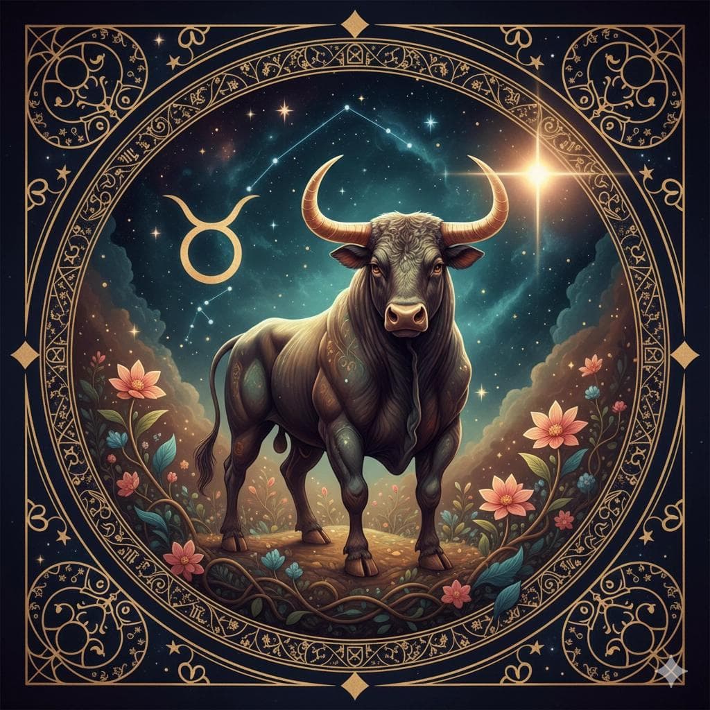 Taurus zodiac sign symbol