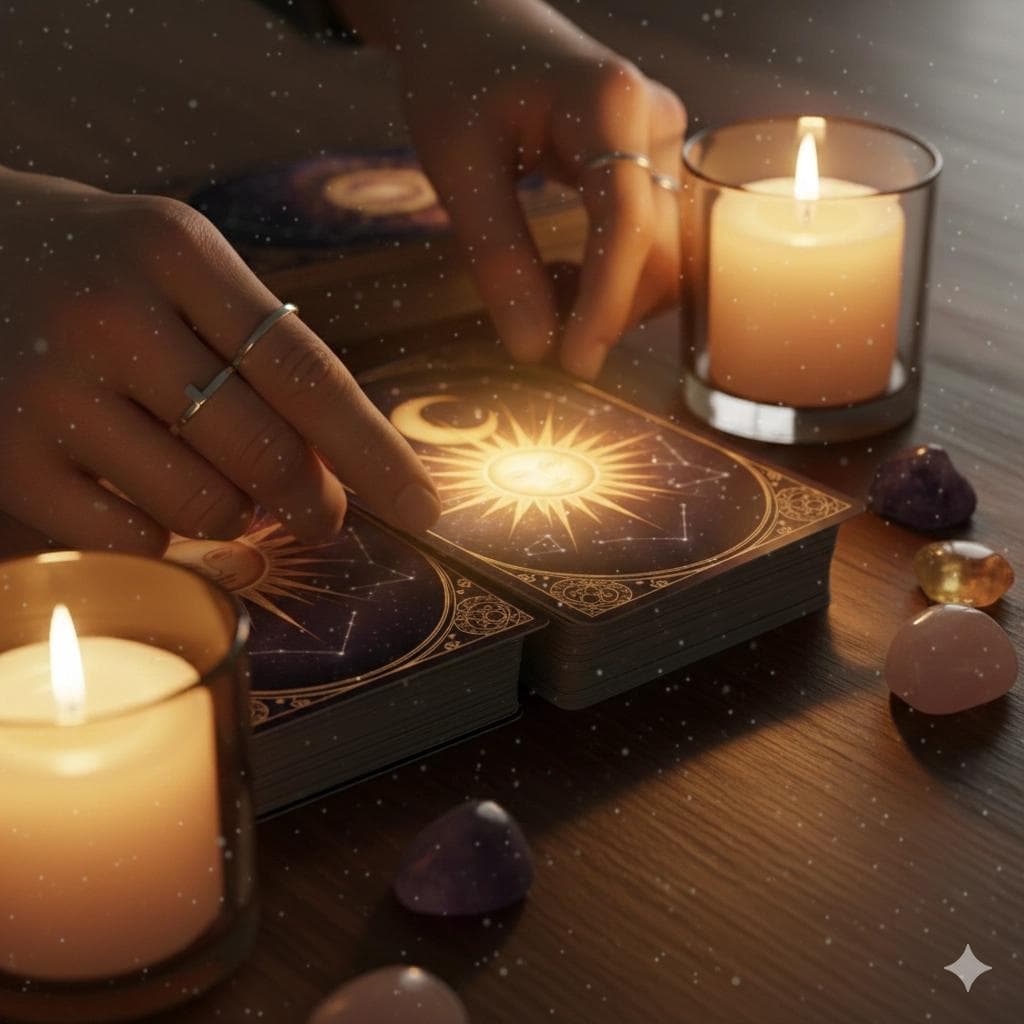 Three card yes/no tarot reading showing upright and reversed cards